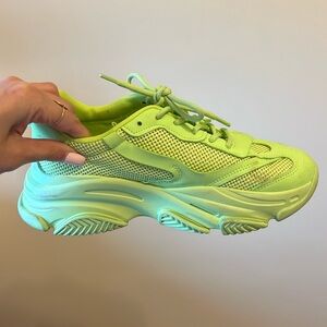 Steve Madden Possession Sneakers - Neon Green